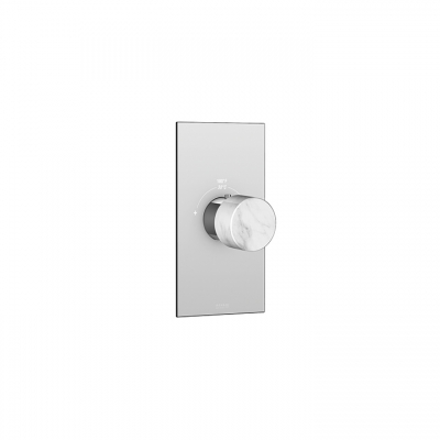 Marmo plate and handle trim set for TURBO thermostatic valve #T12000
