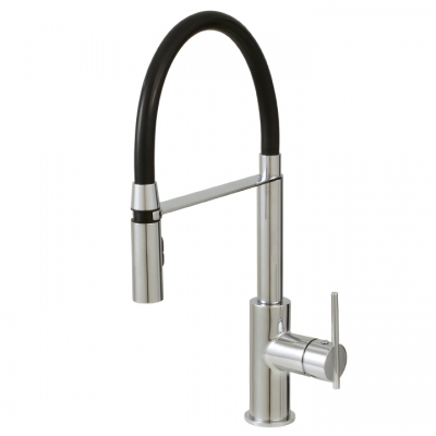 Pull-out dual stream mode kitchen faucet